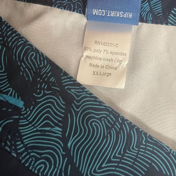 RIPSKIRT HAWAII Rip Skirt Length 2 Wrap Skirt Maui Moonlight Blue Floral XXL - Picture 14 of 16